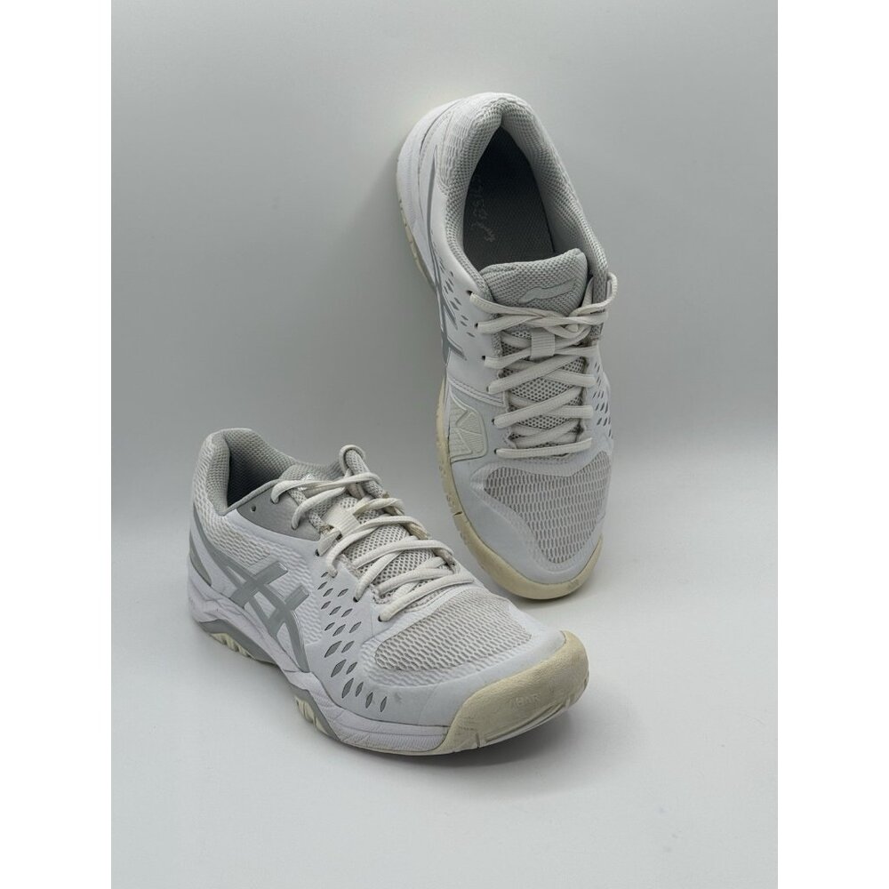 Asics Gel-Challenger 12 Women’s Size 8.5Tennis Court Shoes White Silver 1042A041 - Picture 10 of 13